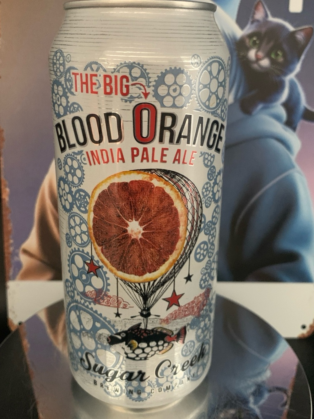 Vintage Beer Can The Big Blood Orange India Pale Ale Tab Empty Sugar Creek
